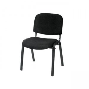 Sigma καρέκλα μαύρη με με ύφασμα μαύρο