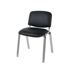 Sigma καρέκλα χρωμίου με pvc μαύρο  57x57x79 εκ