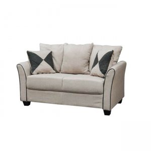 Ashley καναπές 2θέσιος με ύφασμα μπεζ 142x80x88 εκ