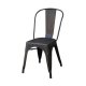 Relix καρέκλα μεταλλική antique black high