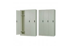 Locker 3 θεσ.μεταλλική ντουλάπα λευκή 115x45x185 εκ