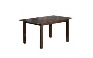 Miller τραπέζι επεκτεινόμενο σκούρο καρυδί χρώμα 120+30x80 εκ