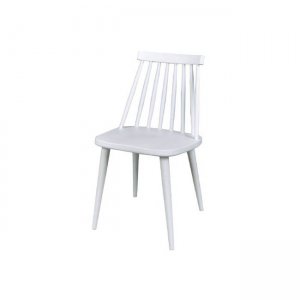 Lavida καρέκλα μεταλλική με λευκό κάθισμα πολυπροπυλενίου