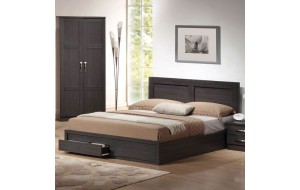 Life κρεβάτι με συρτάρια zebrano 150x200 εκ