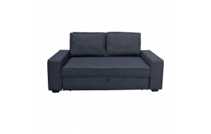 Alison καναπές κρεβάτι με ύφασμα nabuk ανθρακί 176x102x91 εκ