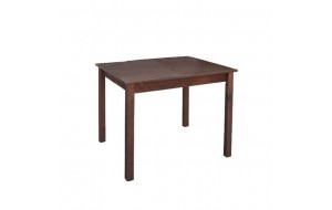 Ξύλινο τετράγωνο τραπέζι με με καρυδί επιφάνεια 80x120x75 εκ