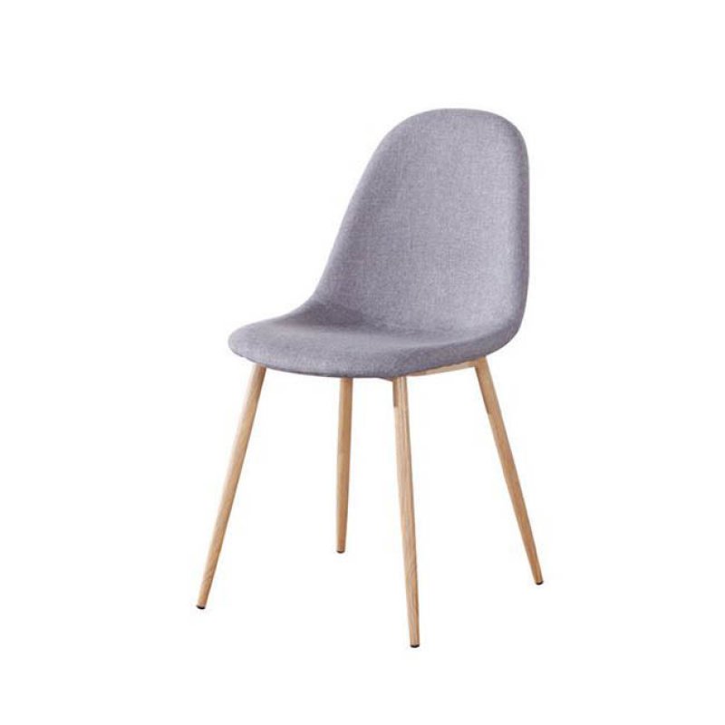 Celina καρέκλα μεταλλική με ύφασμα γκρι