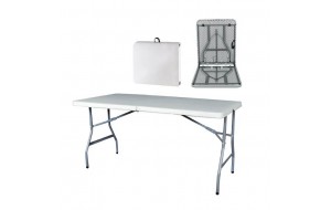 Blow πτυσσόμενο τραπέζι Catering σε λευκό χρώμα 152x70x74 εκ