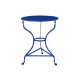 Παραδοσιακό τραπέζι καφενείου διαμέτρου 60cm μπλε