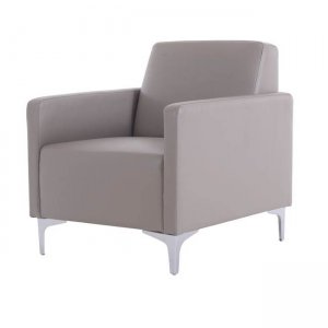 Style πολυθρόνα με pu sand grey