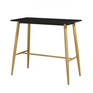 Lavida τραπέζι bar 120x60 μαύρο, μέταλλο φυσικό