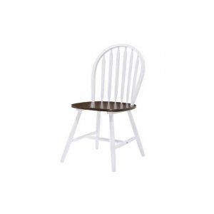 Sally καρέκλα καρυδί άσπρη