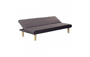 Biz καναπές κρεβάτι με ύφασμα καφέ γκρι απόχρωση 165x75x70 εκ