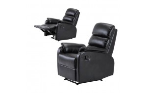 Comfort πολυθρόνα relax pu μαύρο