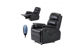 Comfort massage πολυθρόνα relax pu μαύρο