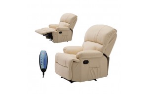 Space πολυθρόνα massage pu μπεζ