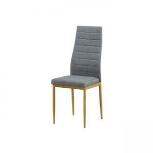 Jetta καρέκλα με ύφασμα γκρι μέταλλο φυσικό