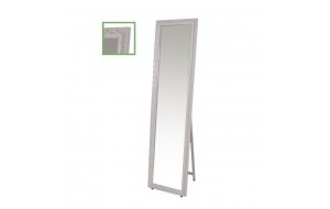 Mirror καθρέπτης δαπέδου τοίχου γύψινος λευκό αντικέ 39x2.5x148 εκ