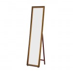 Mirror καθρέπτης δαπέδου τοίχου 40x148 γύψινος, gold brown