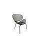 Καρέκλα Oliver μεταλλική με μαύρο mesh 64x54x85εκ