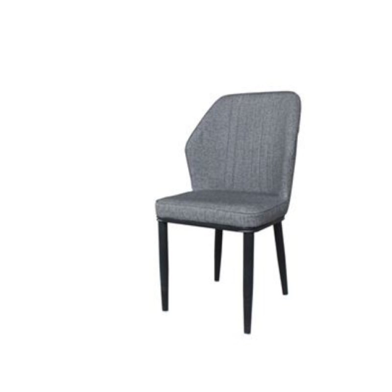 Delux καρέκλα κλασικού τύπου με μεταλλικό σκελετό μαύρο και κάθισμα pu ανθρακί