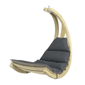 Αιώρα κάθισμα Swing Chair με ανθρακί μαξιλάρι 73x116x177 εκ