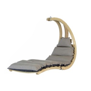 Swing Lounger αιώρα κάθισμα κούνια με μαξιλάρι ανθρακί 75x114x157 εκ