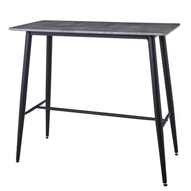 Lavida τραπέζι bar μεταλλικό με επιφάνεια όψης τσιμέντου 120x60x106 εκ