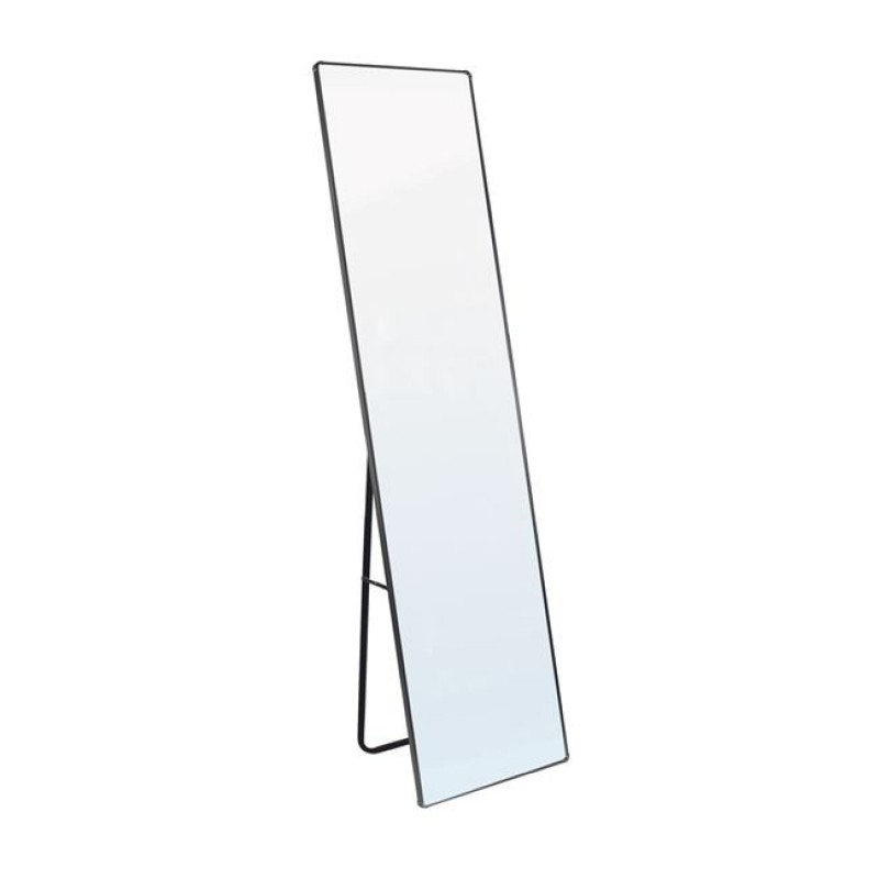 Dayton max καθρέπτης δαπέδου από  αλουμίνιο σε ασημί απόχρωση 60x33x180 εκ
