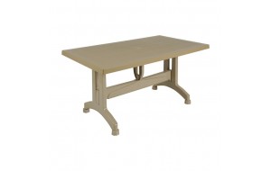 Lumar τραπέζι εξωτερικού χώρου pp cappuccino 140x80x73 εκ