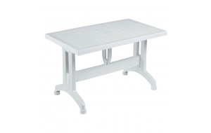 Vicco τραπέζι εξωτερικού χώρου pp λευκό 120x70x73 εκ