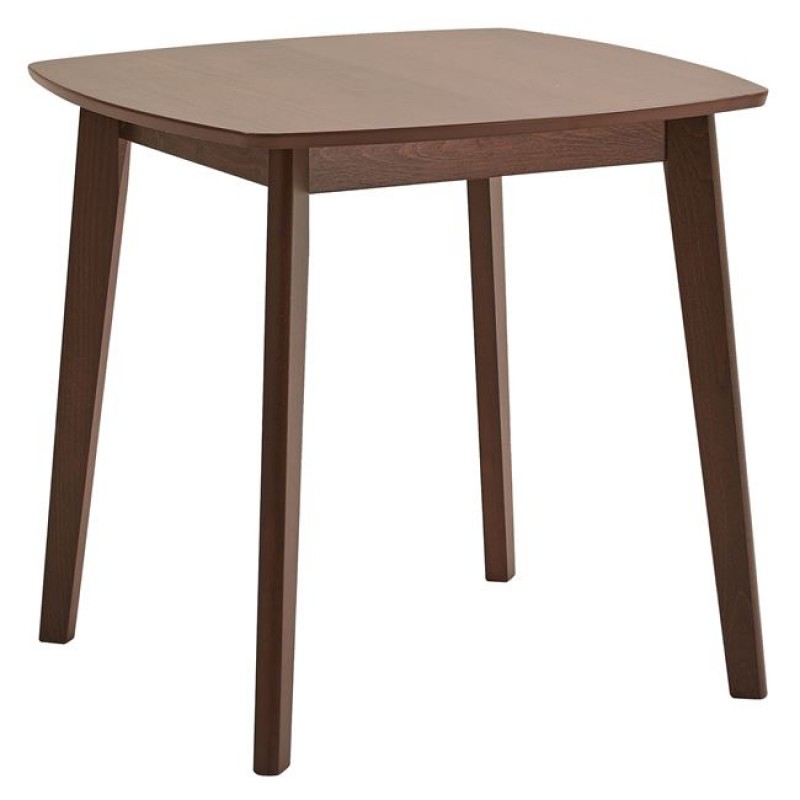 Venti τραπέζι από ξύλο οξιάς σε καρυδί απόχρωση 80x80x75 εκ