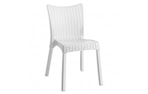 Doret καρέκλα λευκή pp 50x55x83 εκ