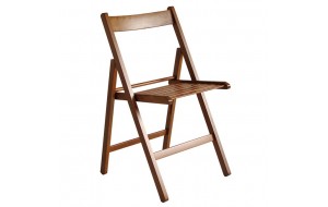 Extra καρέκλα από ξύλο οξιάς σε απόχρωση καρυδί 43x49x79 εκ