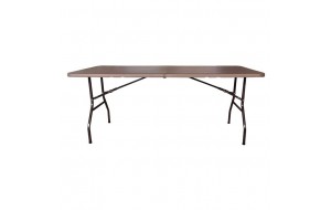 Blow τραπέζι Catering πτυσσόμενο HDPE καφέ 180x74x74 εκ