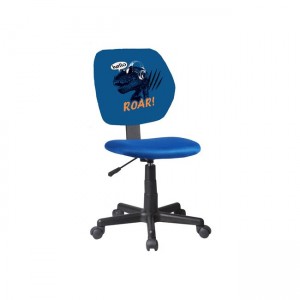 Dinosaur παιδική καρέκλα γραφείου σε μπλε χρώμα 40x49x78/90 εκ