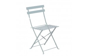 Λευκή μεταλλική καρέκλα Ζαππείου πτυσσόμενη 40x51x77 εκ