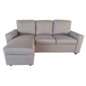 Portland καναπές με αναστρέψιμη γωνία σε γκρι χρώμα 208x142x85 εκ