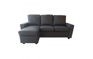 Portland καναπές με αναστρέψιμη γωνία σε ανθρακί χρώμα 208x142x85 εκ