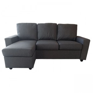 Portland καναπές με αναστρέψιμη γωνία σε ανθρακί χρώμα 208x142x85 εκ