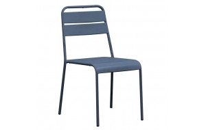 Brio μεταλλική καρέκλα σε μπλε χρώμα 48x58x79 εκ