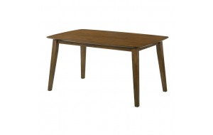 DOM ξύλινο τραπέζι σε καρυδί απόχρωση 150x90x75 εκ