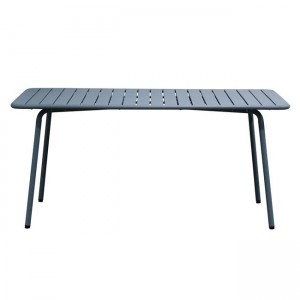 Brio Slat μεταλλικό ορθογώνιο τραπέζι σε μπλε χρώμα 160x90x73 εκ