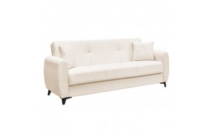 Dario καναπές κρεβάτι με αποθηκευτικό χώρο σε εκρού χρώμα 210x80x75 εκ