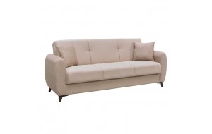 Dario καναπές κρεβάτι με αποθηκευτικό χώρο σε μπεζ χρώμα 210x80x75 εκ