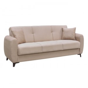 Dario καναπές κρεβάτι με αποθηκευτικό χώρο σε μπεζ χρώμα 210x80x75 εκ