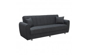 Sydney καναπές κρεβάτι με αποθηκευτικό χώρο σε γκρι σκούρο χρώμα 210x80x75 εκ