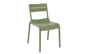 Serena καρέκλα σε πράσινο απόχρωση pp στοιβαζόμενη 51x56x82 εκ