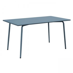 Brio Flat μεταλλικό ορθογώνιο τραπέζι σε μπλε χρώμα 160x90x73 εκ