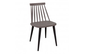 Lavida καρέκλα σε καφέ χρώμα 43x48x77 εκ